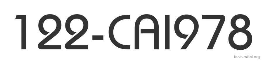 122-CAI978 字体预览图