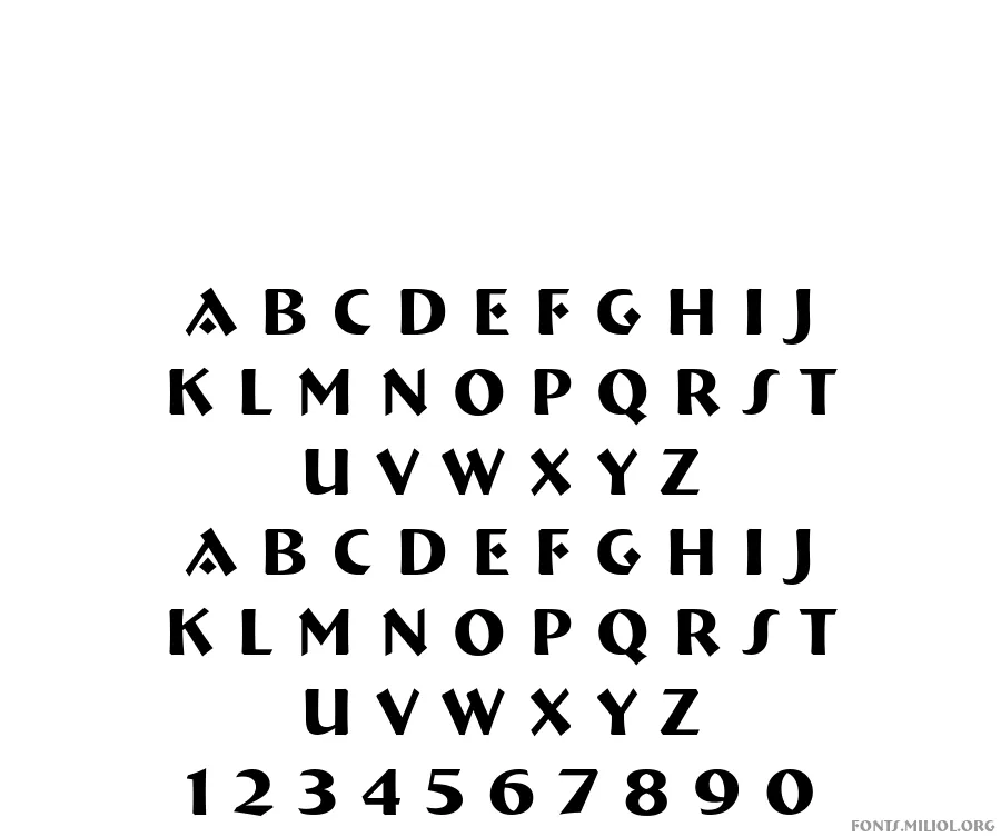 124-CAI978 字体映射图