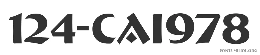 124-CAI978 字体预览图