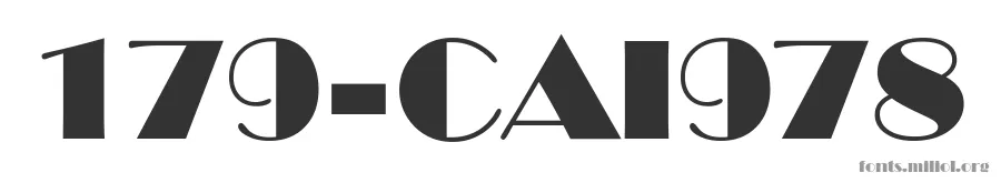 179-CAI978 字体预览图