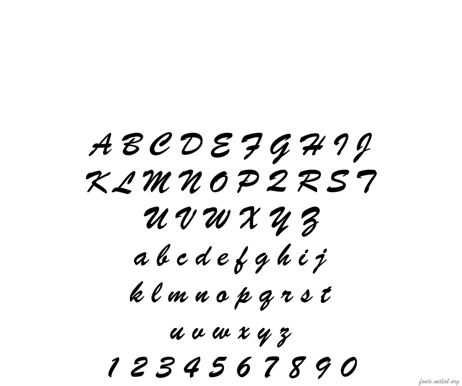 245-CAI978 字体映射图