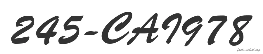 245-CAI978 字体预览图