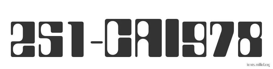 251-CAI978 字体预览图