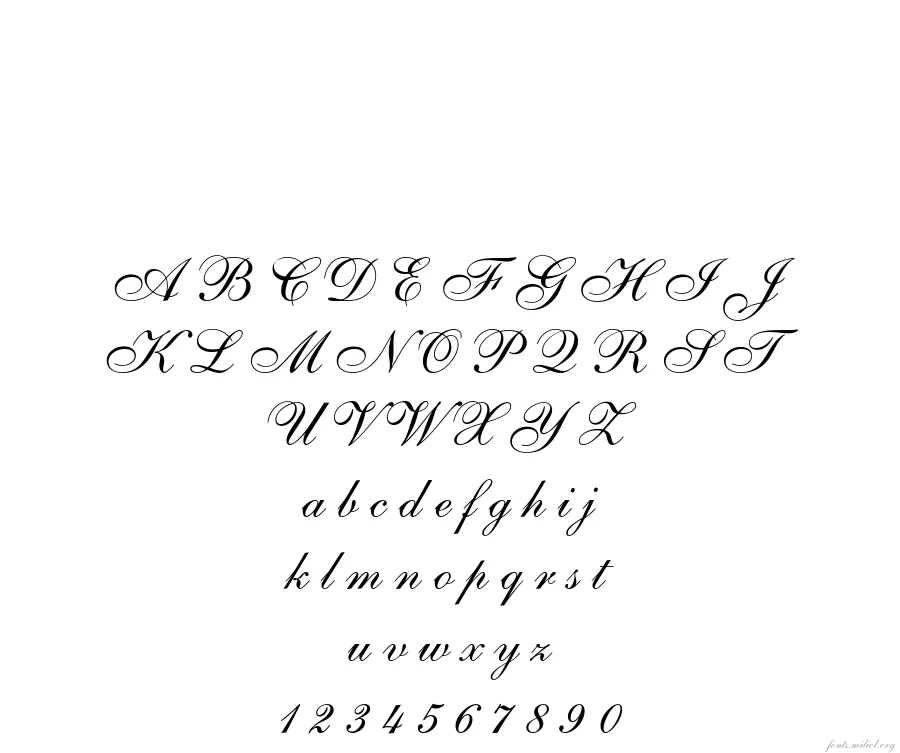 259-CAI978 字体映射图