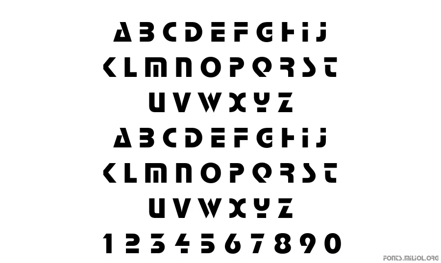 278-CAI978 字体映射图