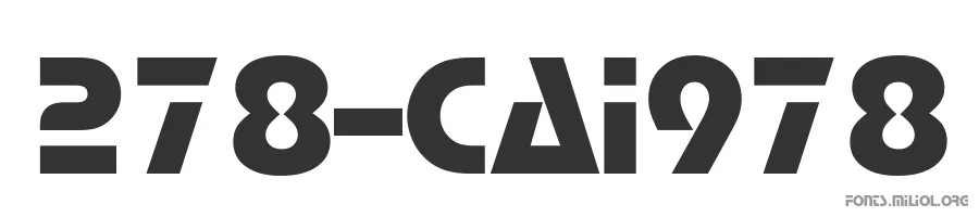 278-CAI978 字体预览图
