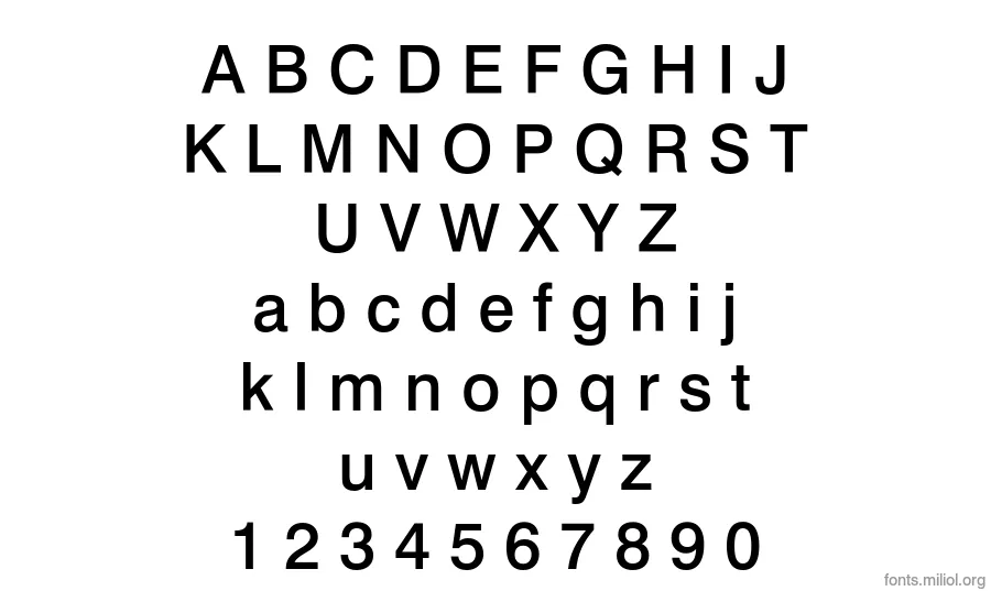 301-CAI978 字体映射图