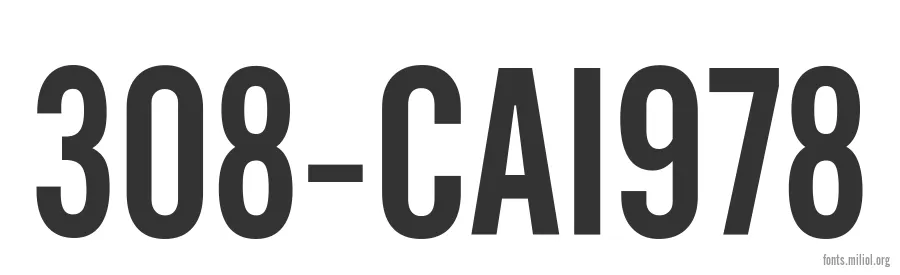 308-CAI978 字体预览图