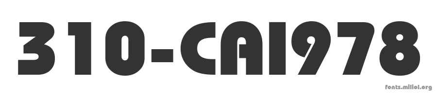 310-CAI978 字体预览图