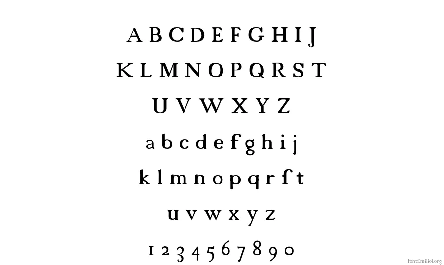 317-CAI978 字体映射图