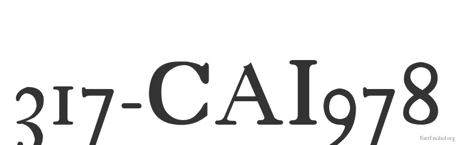 317-CAI978 字体预览图
