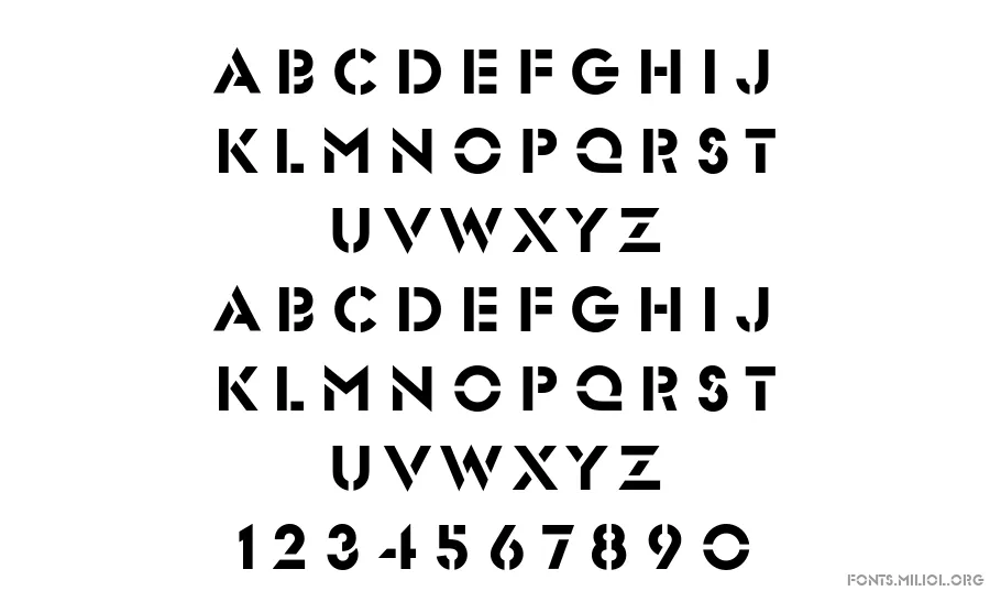 318-CAI978 字体映射图