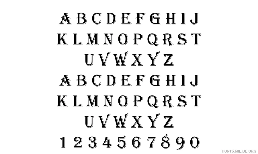 324-CAI978 字体映射图