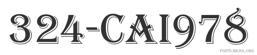 324-CAI978 字体预览图