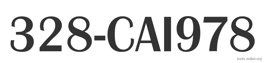 328-CAI978 字体预览图
