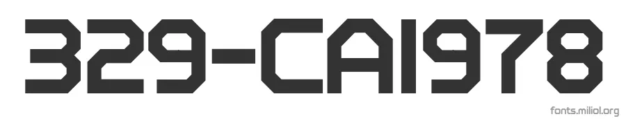 329-CAI978 字体预览图