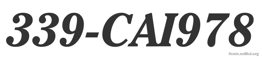 339-CAI978 字体预览图