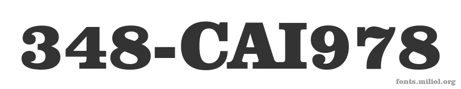 348-CAI978 字体预览图
