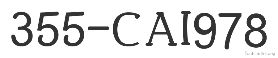 355-CAI978 字体预览图