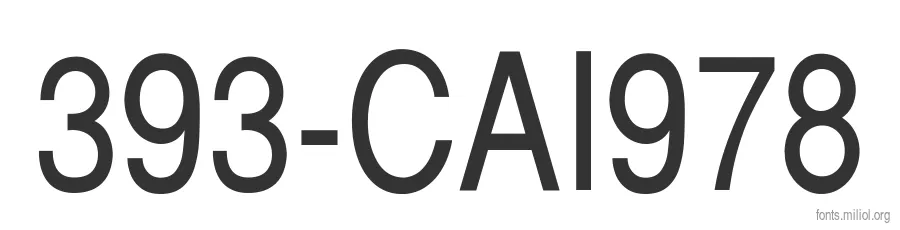 393-CAI978 字体预览图