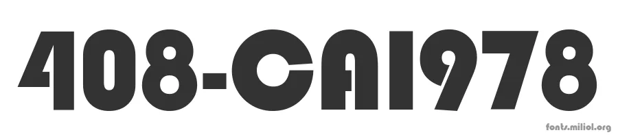 408-CAI978 字体预览图