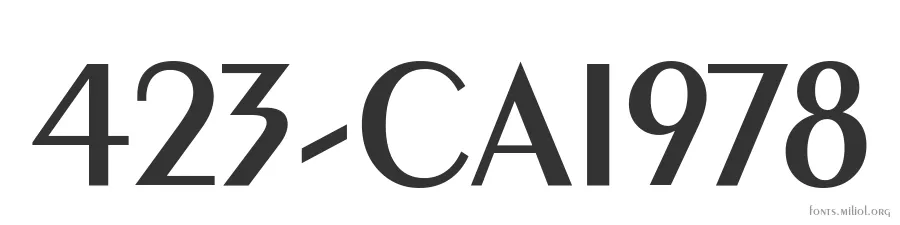 423-CAI978 字体预览图