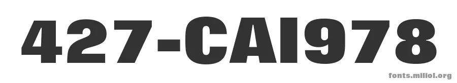 427-CAI978 字体预览图