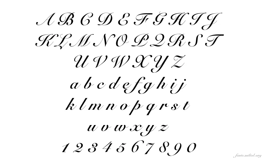 456-CAI978 字体映射图