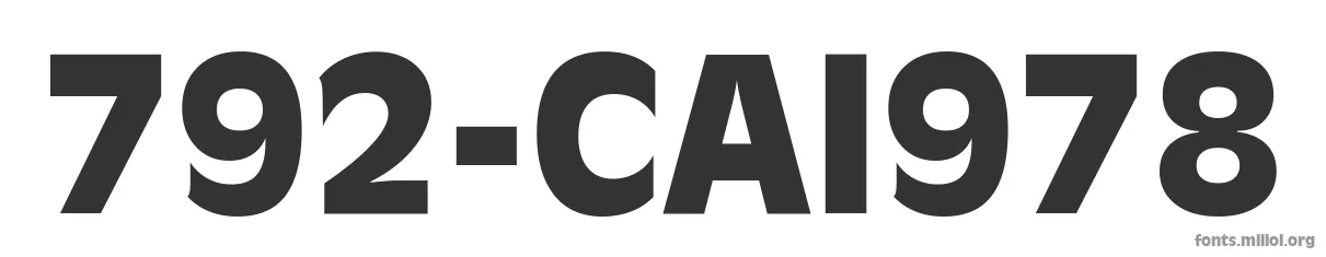 792-CAI978 字体预览图