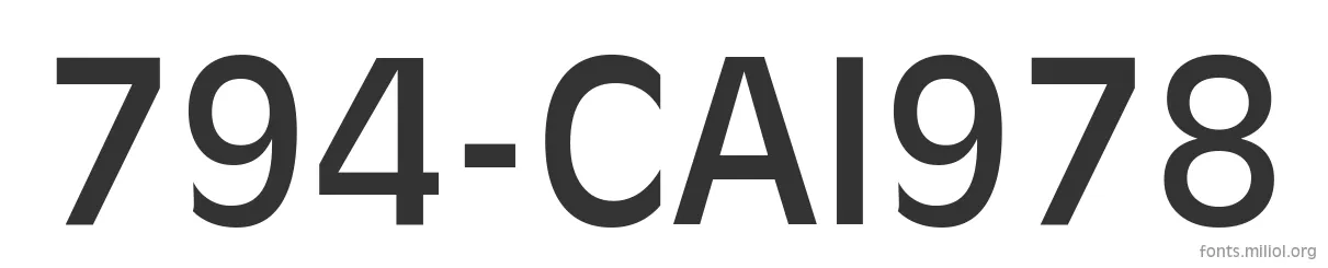 794-CAI978 字体预览图