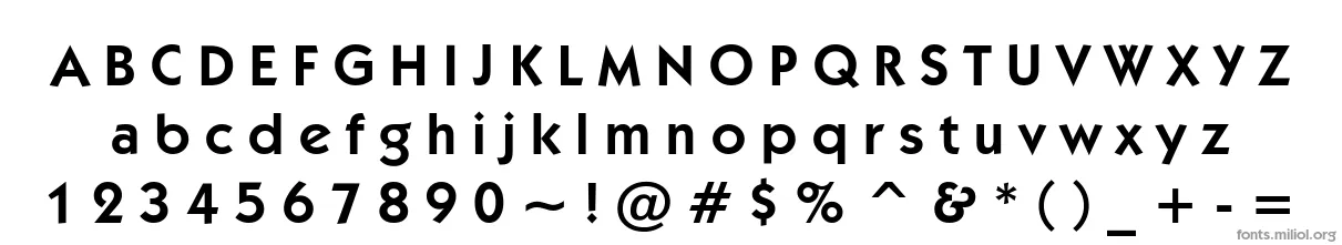 800-CAI978 字体映射图