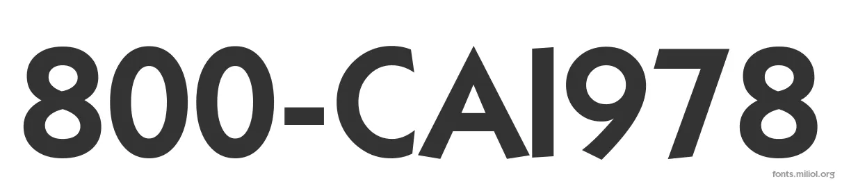800-CAI978 字体预览图