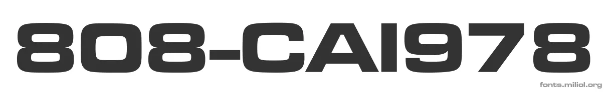 808-CAI978 字体预览图