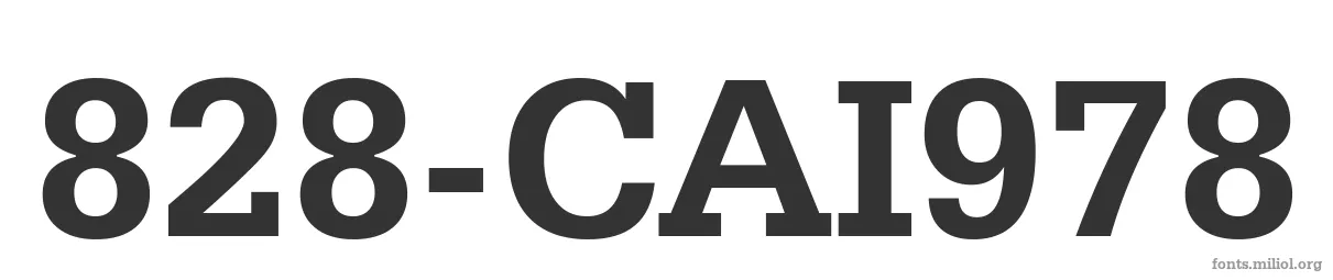 828-CAI978 字体预览图