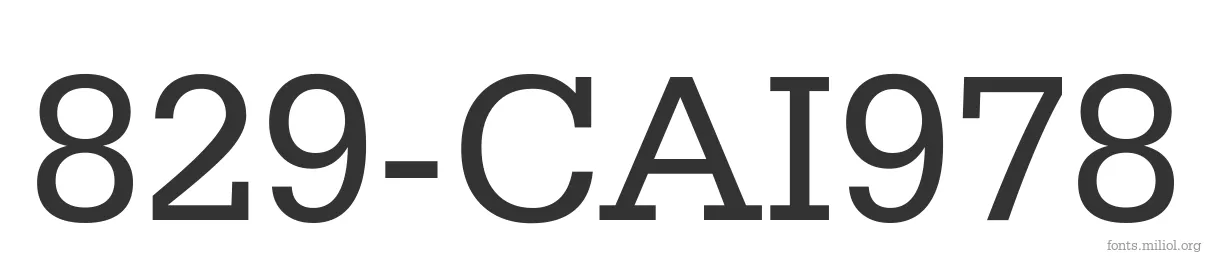 829-CAI978 字体预览图