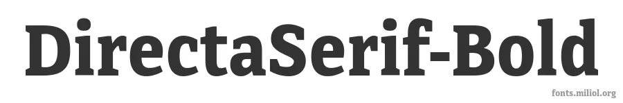 DirectaSerif-Bold 字体预览图