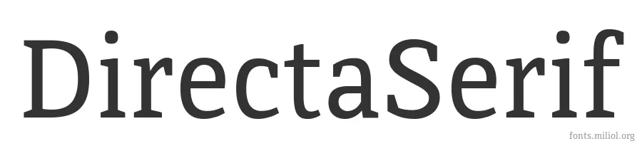 DirectaSerif 字体预览图
