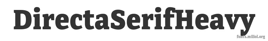 DirectaSerifHeavy 字体预览图