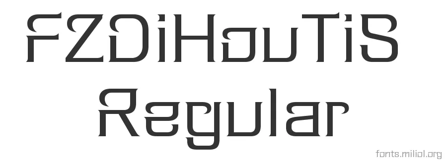 FZDiHouTiS Regular 字体预览图