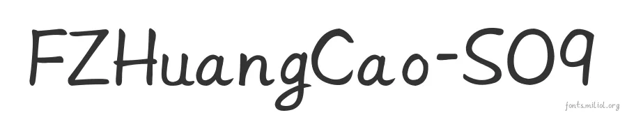FZHuangCao-S09 字体预览图