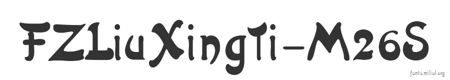 FZLiuXingTi-M26S 字体预览图