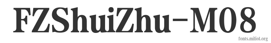 FZShuiZhu-M08 字体预览图