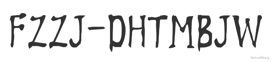 FZZJ-DHTMBJW 字体预览图