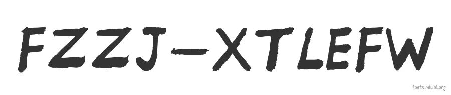 FZZJ-XTLEFW 字体预览图