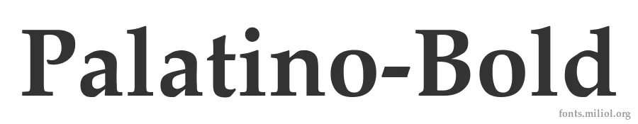 Palatino-Bold 字体预览图