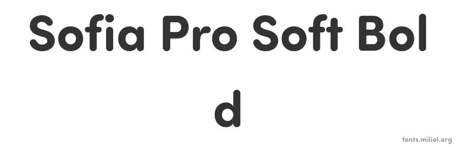 Sofia Pro Soft Bold 字体预览图