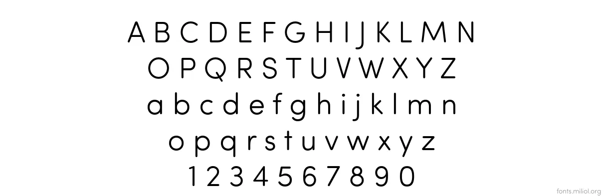 Sofia Pro Soft Light 字体映射图