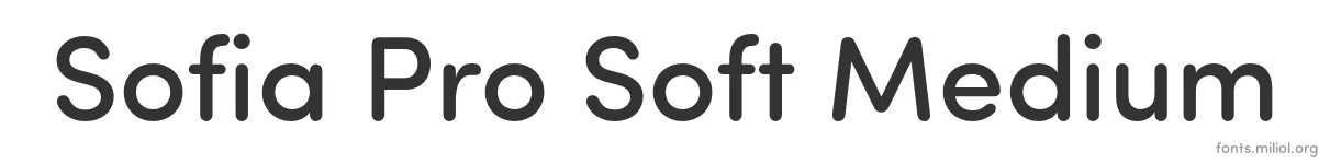 Sofia Pro Soft Medium 字体预览图