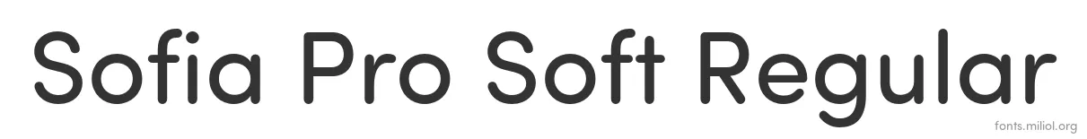 Sofia Pro Soft Regular 字体预览图