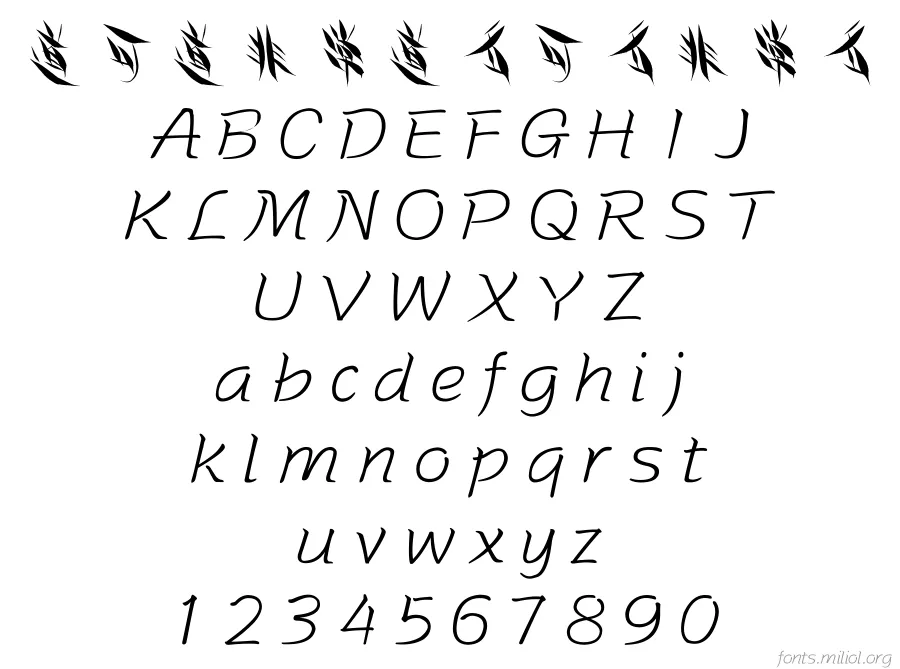 方正字迹-度知度体简体 字体映射图